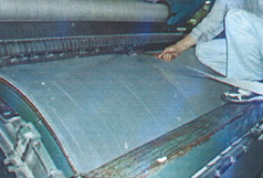 メタリックワイヤー巻き替え施工02